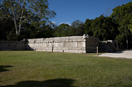 Platform of the Skulls at Chichen Itza - chichen itza mayan ruins,chichen itza mayan temple,mayan temple pictures,mayan ruins photos